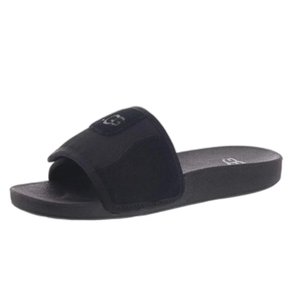 UGG Unisex Kids Black Slide Slip-On Beach Sandal Youth Size 6